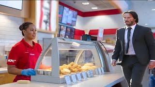 Keanu Reeves Walks Into KFC Full Of First Responders – What He Does Next Went Completely Viral!