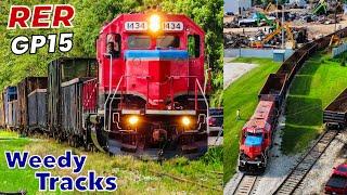 Indiana's Newest Shortline: Rochester & Erie GP15 Switching Scrap Yard!