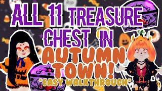  ALL 11 Treasure Chest Locations In Autumn Town! * EASY WALKTHROUGH!*| Royale High Halloween 2020