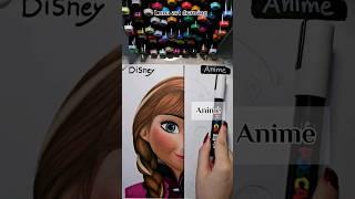 DraWing Annain FRoZen️Anime StYle|Luna artdrawing #shorts #art #drawing #asmr #disney #asmr #anime