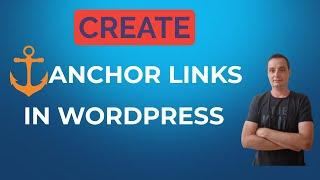 How To Create Anchor Links In WordPress (Gutenberg)