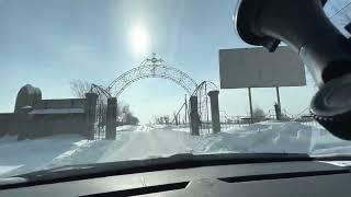 4K Quran Russia winter road Magnitogorsk 06.03.2022