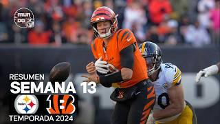 Pittsburgh Steelers vs. Cincinnati Bengals | Resumen en español - Semana 13 | NFL Highlights 2024