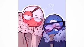 Countryhumans greenland en antarctica