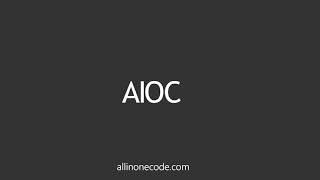 AIOC (all in one code) Intro | AIOC Short Intro | allinonecode.com