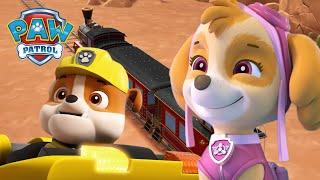 Skye solves the mystery of the train with no conductor! - PAW Patrol - Cartoons for Kids Compilation