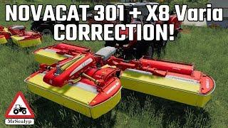 A GUIDE TO... NOVACAT 301 + X8 Varia, CORRECTION!! Farming Simulator 19, PS4.