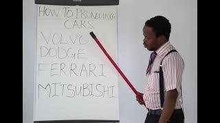 How To Pronounce Cars - Class Two