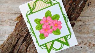 Colouring my Primula digi image from Ruth Hamilton Design with Tonic Studios Alcohol Markers