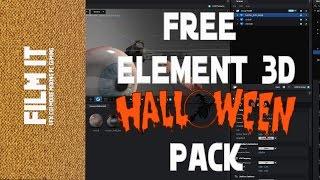 FREE Halloween Pack Element 3D