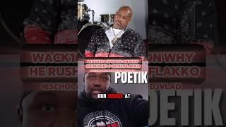 Wack100 Speaks On Why He Rushed Poetik Flakko On No Jumper Podcast #shorts #trending #viral #fyp