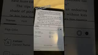 How to get the clock to show at the top of your kindle screen while reading! #kindle #kindletips
