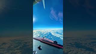 Views from the flight deck  #plane #airbus #contrails #flying #aviation #pilot #clouds #wings