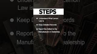 How to Claim Lemon Law in 8 Steps