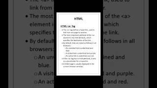 HTML a Tag | S Code Hub #shorts #html