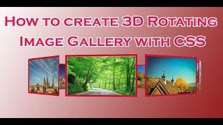 create 3D Rotating Image Gallery with CSS
