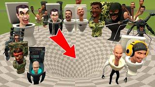SPARTAN KICKING ALL SKIBIDI TOILETS in the GIANT FUNNEL - Garry's Mod
