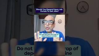 Should I Depend on Job Portals for My Job Search? | Sarabjeet Sachar #Short #JobSearch #CareerAdvice