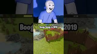 Roblox BOOGA BOOGA Back Then VS Now...  #shorts #roblox #memes