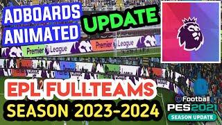 PES 2021 EPL Animated Video Adboards - V1 Season 2023-2024