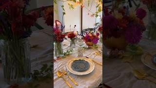 A Fairy Thanksgiving Tablescape #thanksgivingdecor #friendsgiving #tablescapes #dinnerset #decor
