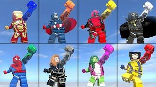 All Characters Perform Hulk Transformation Animation in LEGO Marvel Superheroes