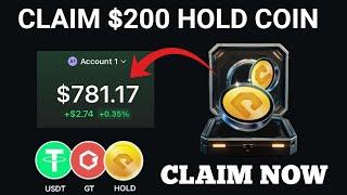 Claim Free $200 HOLD COIN Airdrop Token To Your Wallet