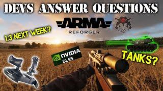 ARMA REFORGER DEVS Q & A | TANKS, PERISCOPES, DLSS, HOTAS & MORE