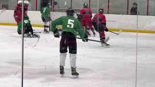 ‘09 Goalie Taylen Graf with one of many incredible saves on Saturday.