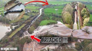 BRIDGEWATER CANAL BREACH ! Drone Footage Shows EXTENT of DEVASTATION 