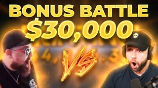 I got a 7,000x WHILE in A BONUS BUY BATTLE!! $30,000 BATTLE VS @TheOutlaw (Bonus Buys)