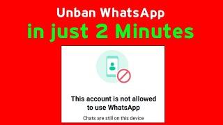 How to Unban Whatsapp in 2024   (NEW TRICK) | Ban Whatsapp ko Unban Kaise Kare 2024