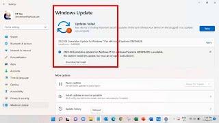 How to Fix Windows 11 Update Failed [Solved]