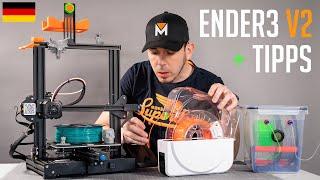 Creality ENDER 3 V2 3D Drucker Test 2021 | DER KLASSIKER! (Einsteiger Tipps)