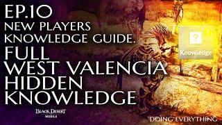 Black Desert Mobile All West Valencia hidden knowledge