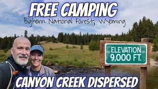 Free Camping Canyon Creek Dispersed Camping | Buffalo, Wyoming