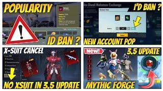 ️Alert Popularity Send Id Ban ? | Next Xsuit Leaks | Mythic Forge Crate Opening/Get Free Popularity