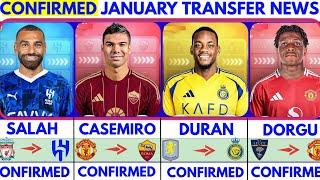 THE LATEST CONFIRMED TRANSFER NEWS AND RUMOURS TRANSFERS WINTER 2025|Casemiro️Salah️Duran️Dorgu