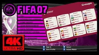 FIFA 07 Qatar World Cup 2022 Patch  Preview of all 32 Qualified National Teams