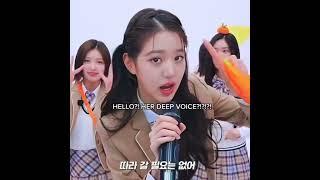 Wonyoung's deep voice 