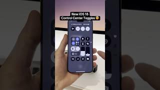 FINALLY new iOS 18 control center toggles for Airplane Mode, WiFi, Data, Bluetooth  #ios18 #setup