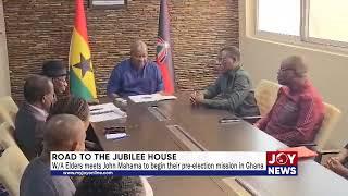 West African Elders meet John Mahama to begin their pre-election mission in Ghana. #ElectionHQ