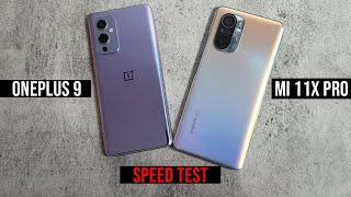 mi 11x pro vs oneplus 9: Full Speed test Comparison | Snapdragon 888 | Antutu score