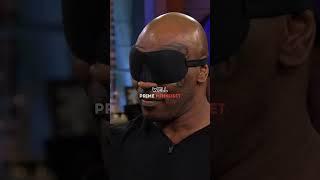 MIKE TYSON THROWS DARTS BLINDFOLDED Can He Hit The Bullseye? #shorts