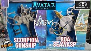 Mcfarlane Toys Avatar AT-99 Scorpion Gun Ship and RDA Seawasp Reviews!