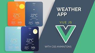 Build Weather App with Vue CLI | For Vue JS beginners