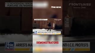 Anti-ICE protests turn chaotic, DHS makes arrests #shorts #foxnews #news #immigration #iceprotest