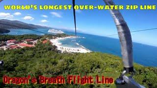 Dragon's Breath Flight Line Labadee Haiti Worlds Longest Over-Water Zip Line