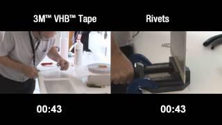 3M™ VHB™ Tape Speed of Attachment Demonstration