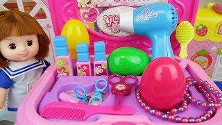 Baby Doli and beauty surprise eggs bag and baby doll hair shop toys play